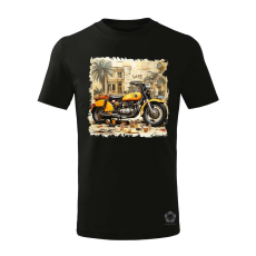 Magnolion Vintage kollázs motor gyerek póló - 11 szín, 4-12 éves