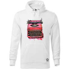 Magnolion Vintage pink írógép férfi pulóver - 19 szín, S-5XL