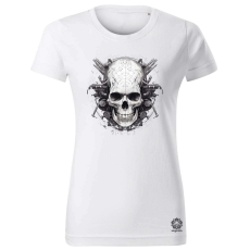 Magnolion Vonalrajz koponya v2 női póló - 19 szín, XS-2XL