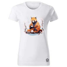 Magnolion Vörös panda teázik v1 női póló - 19 szín, XS-2XL