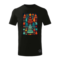 Magnolion XMAS minta v4 gyerek póló - 11 szín, 4-12 éves
