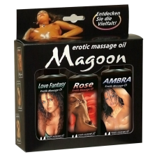 Magoon masszázsolaj szett - 3 x 100ml masszázsolaj és gél