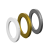 Magura MT féknyereghez gyűrű szett (4 dugattyús) [fehér-arany-ezüst] kerékpáros