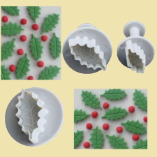  Magyal Levél Rugós Fondant Kiszúró - 3 részes sütés és főzés