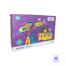 Magyar ábécé vonat puzzle 21 darabos puzzle, kirakós