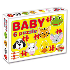 Magyar Gyártó Baby Puzzle háziállatok - D-Toys puzzle, kirakós