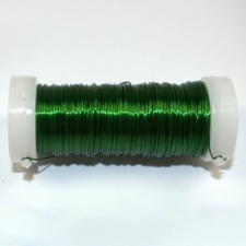 Magyar Szárazvirág Alu drót 0,37mm 30m/csomag zöld dekorációs kellék