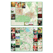 Magyar Térképház Kft. Huber Maps Kartográfiai Kft. Sopron térkép, Sopron várostérkép Térképház Sopron Borvidék 2015 1:20e térkép