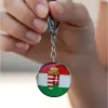  Magyar zászlós kulcstartó üveg borítással