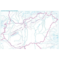  Magyarország vaktérkép falitérkép, fóliás tányéralátét, Magyarország munkatérképe 40x30 cm térkép