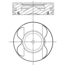 Mahle dugattyú 001 PI 00106 000 autóalkatrész