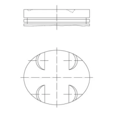 Mahle dugattyú 005 24 00 autóalkatrész