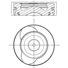 Mahle dugattyú 021 PI 00128 001 autóalkatrész