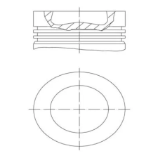 Mahle dugattyú 028 PI 00155 001 autóalkatrész