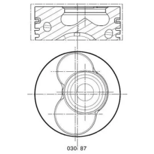 Mahle dugattyú 030 87 02 autóalkatrész