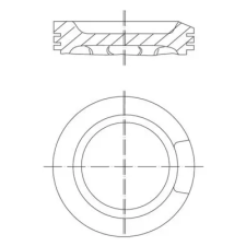 Mahle dugattyú 033 04 02 autóalkatrész