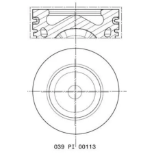 Mahle dugattyú 039 PI 00113 010 autóalkatrész