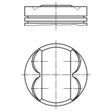 Mahle dugattyú 081 PI 00107 000 autóalkatrész