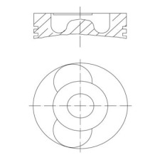 Mahle dugattyú MAHLE 040 22 00 autóalkatrész