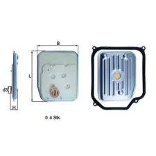 Mahle Hidraulikus szűrő, automata sebességváltó HX 147KIT1 autóalkatrész