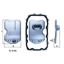 Mahle Hidraulikus szűrő, automata sebességváltó HX 160KIT autóalkatrész