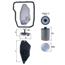 Mahle Hidraulikus szűrő, automata sebességváltó HX 276KIT autóalkatrész