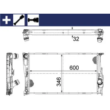 Mahle hűtő, motorhűtés CR 1083 000S autóalkatrész