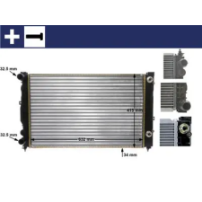 Mahle hűtő, motorhűtés CR 132 000S autóalkatrész