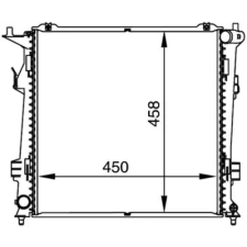 Mahle hűtő, motorhűtés CR 1367 000P autóalkatrész