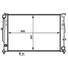 Mahle hűtő, motorhűtés CR 423 000S autóalkatrész