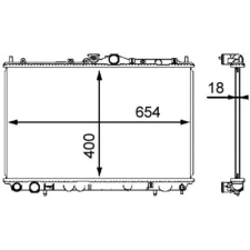 Mahle hűtő, motorhűtés CR 549 000S autóalkatrész