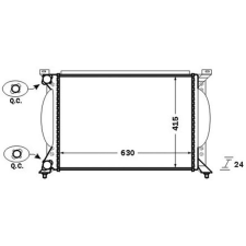 Mahle hűtő, motorhűtés MAHLE CR 1417 000S autóalkatrész