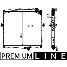 Mahle hűtő, motorhűtés MAHLE CR 2092 000P autóalkatrész