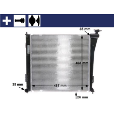 Mahle hűtő, motorhűtés MAHLE CR 848 000S autóalkatrész