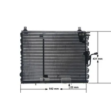 Mahle kondenzátor, klíma AC 150 000S autóalkatrész