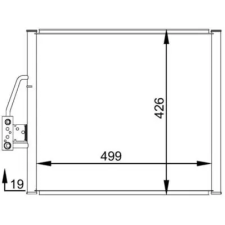 Mahle kondenzátor, klíma AC 277 000S autóalkatrész