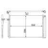 Mahle kondenzátor, klíma AC 344 000S
