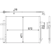 Mahle kondenzátor, klíma AC 441 000S