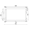 Mahle kondenzátor, klíma AC 486 000S
