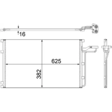 Mahle kondenzátor, klíma AC 551 001S autóalkatrész