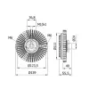 Mahle kuplung, hűtőventilátor CFC 46 000S