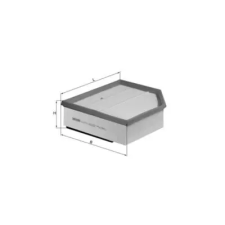 Mahle légszűrő LX 1289/1 autóalkatrész
