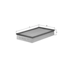 Mahle légszűrő LX 700 autóalkatrész