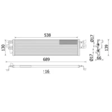 Mahle Olajhűtő, automata sebességváltó CLC 328 000P autóalkatrész