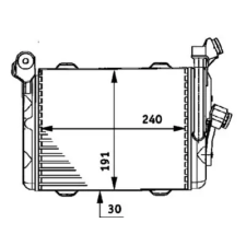 Mahle Olajhűtő, motorolaj CLC 33 000P autóalkatrész