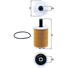 Mahle olajszűrő MAHLE OX 188D autóalkatrész