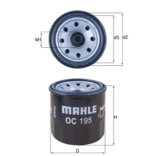 Mahle olajszűrő OC 195 autóalkatrész