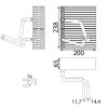 Mahle párologtató, klímaberendezés AE 287 000S