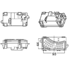 Mahle Szabályozó, belsőtér ventilátor ABR 5 000S autóalkatrész