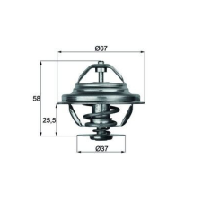 Mahle termosztát, hűtőfolyadék MAHLE TX 20 80D autóalkatrész